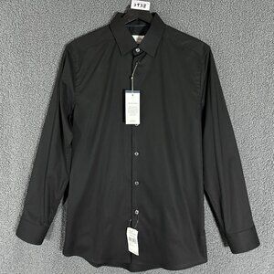 Eton Super Slim Fit Poplin Stretch Button Up Dress Shirt - Men's Size 38/15